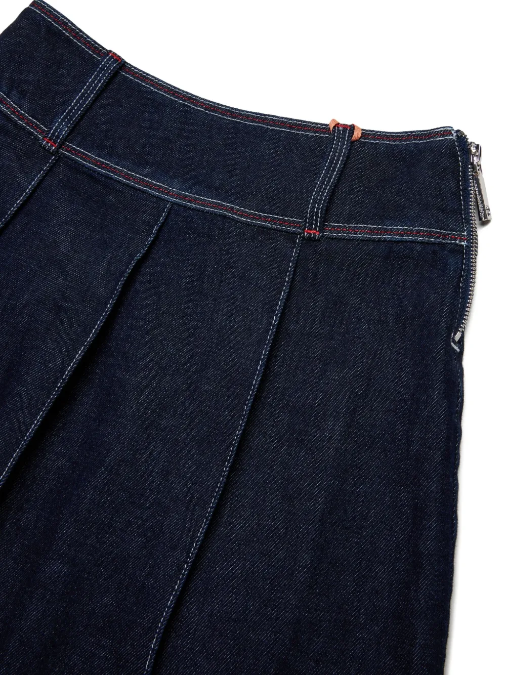 MAX&Co. Kids pleated denim skirt Blauw