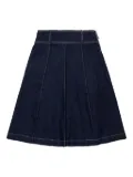 MAX&Co. Kids pleated denim skirt - Blue