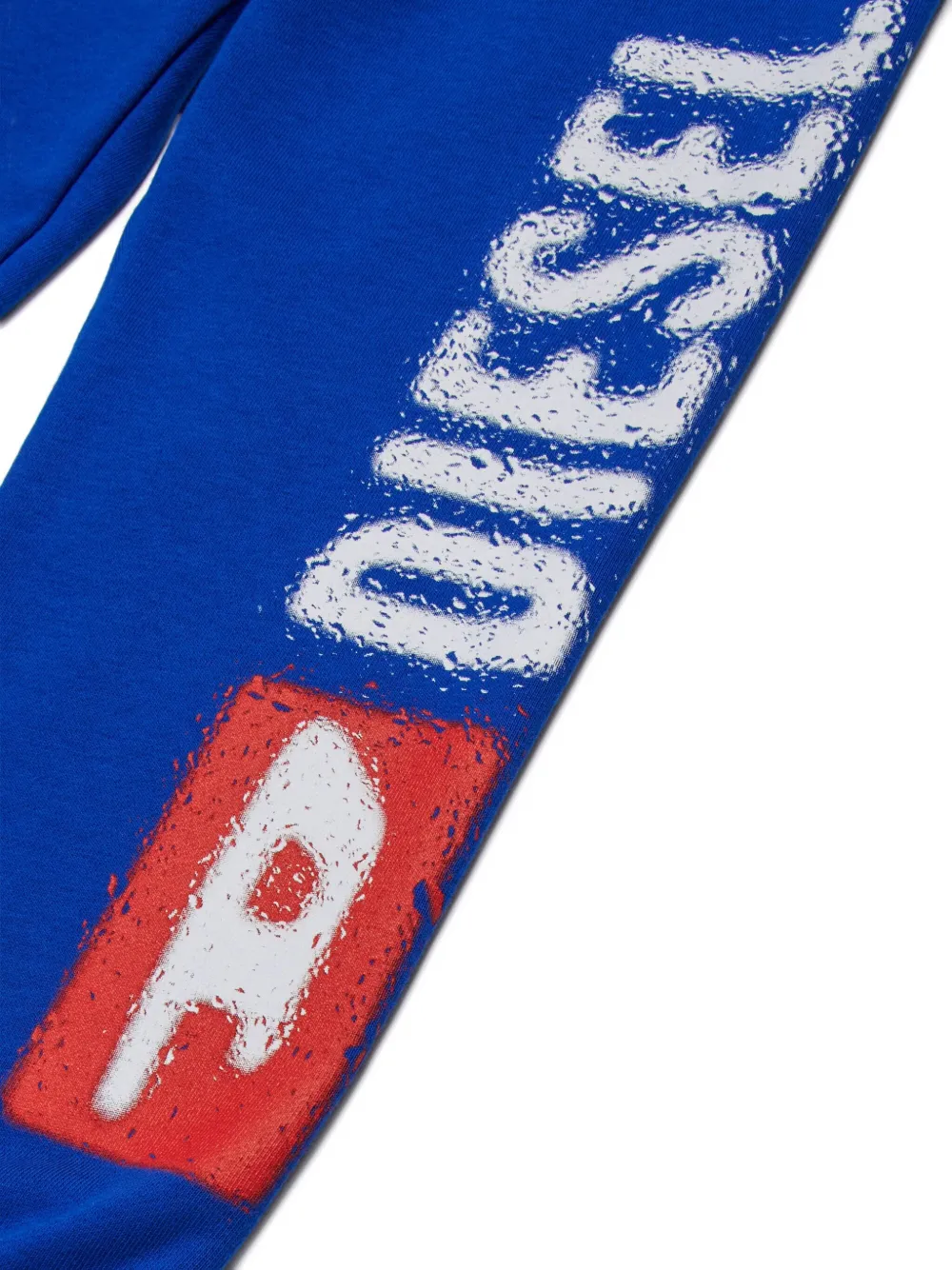 Diesel Kids Trainingsbroek met logoprint Blauw