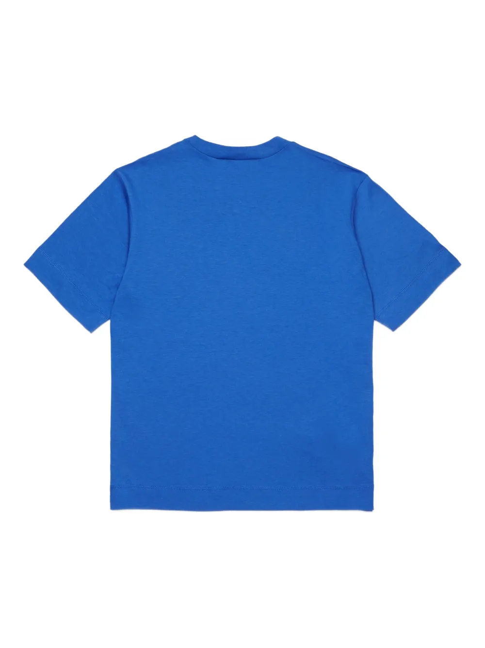 Marni Kids logo-print cotton T-shirt Blauw