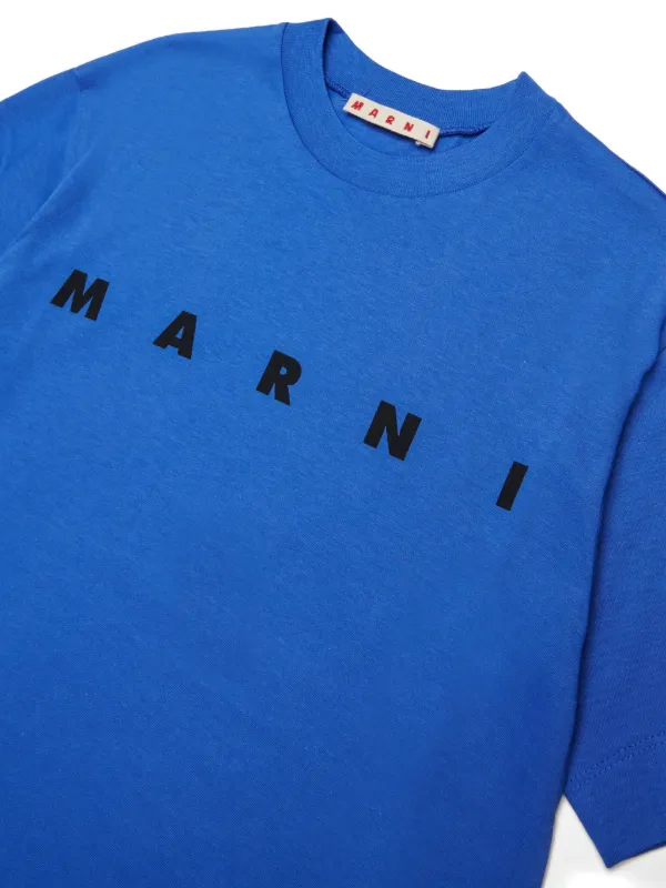 Marni Kids ロゴ Tシャツ | ブルー | FARFETCH JP
