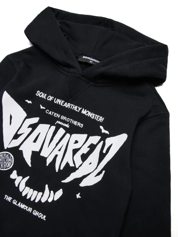 DSQUARED2 ブラックパーカー Caten Bros