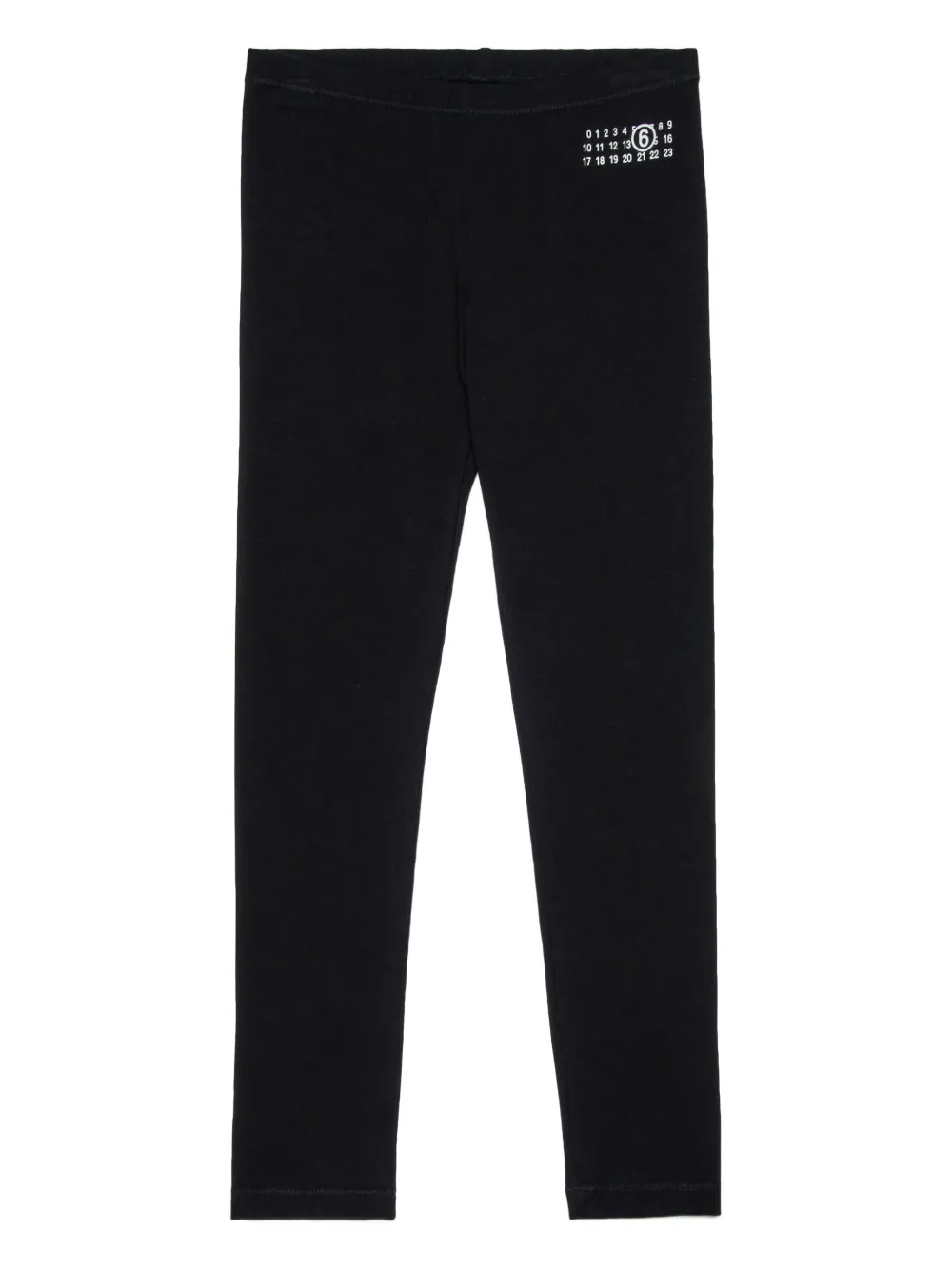 MM6 Maison Margiela Kids Legging met Numbers-patroon Zwart