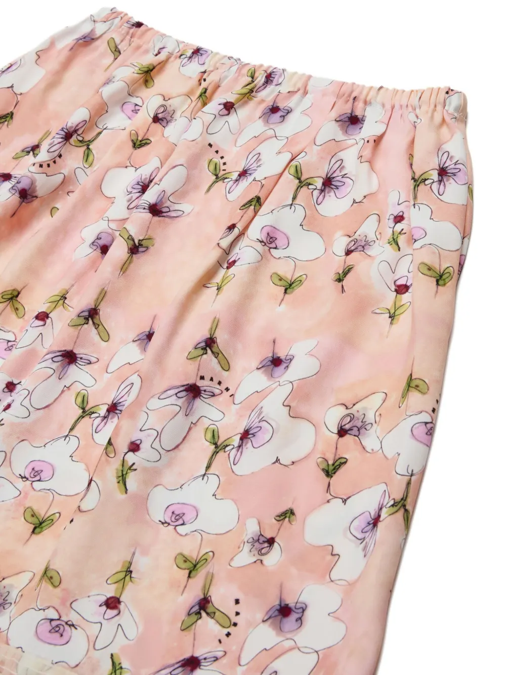 Marni Kids Rok met bloemenprint Roze