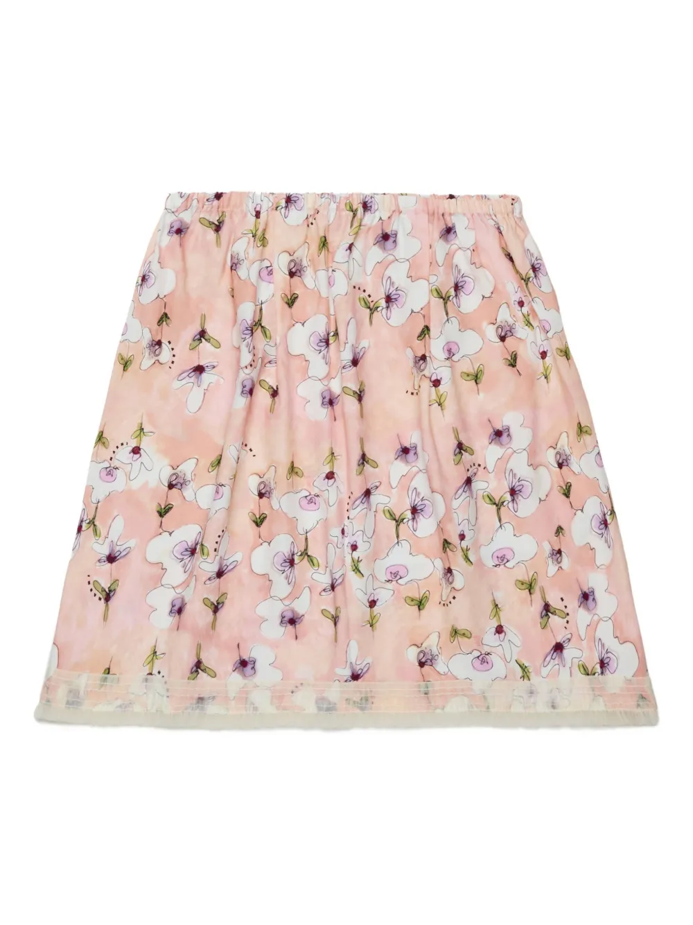 Marni Kids Rok met bloe print Roze