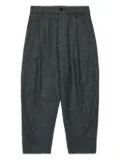 Marni Kids herringbone-pattern trousers - Grey