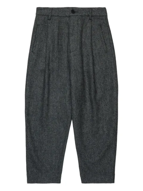 Marni Kids herringbone-pattern trousers 