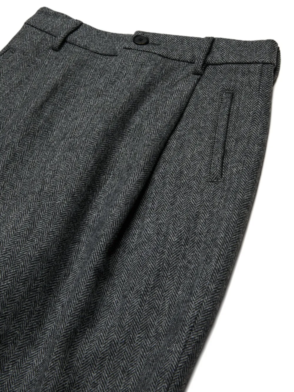 Marni Kids Broek met visgraatpatroon Grijs