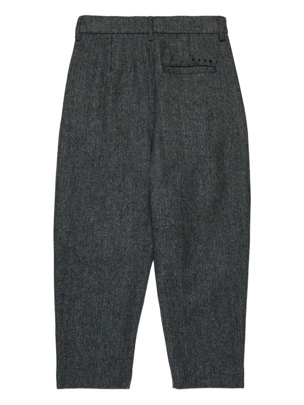 Marni Kids Broek met visgraatpatroon Grijs