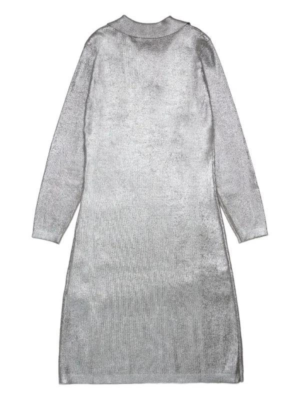 Diesel Kids metallic-effect Dress | Silver | FARFETCH GE