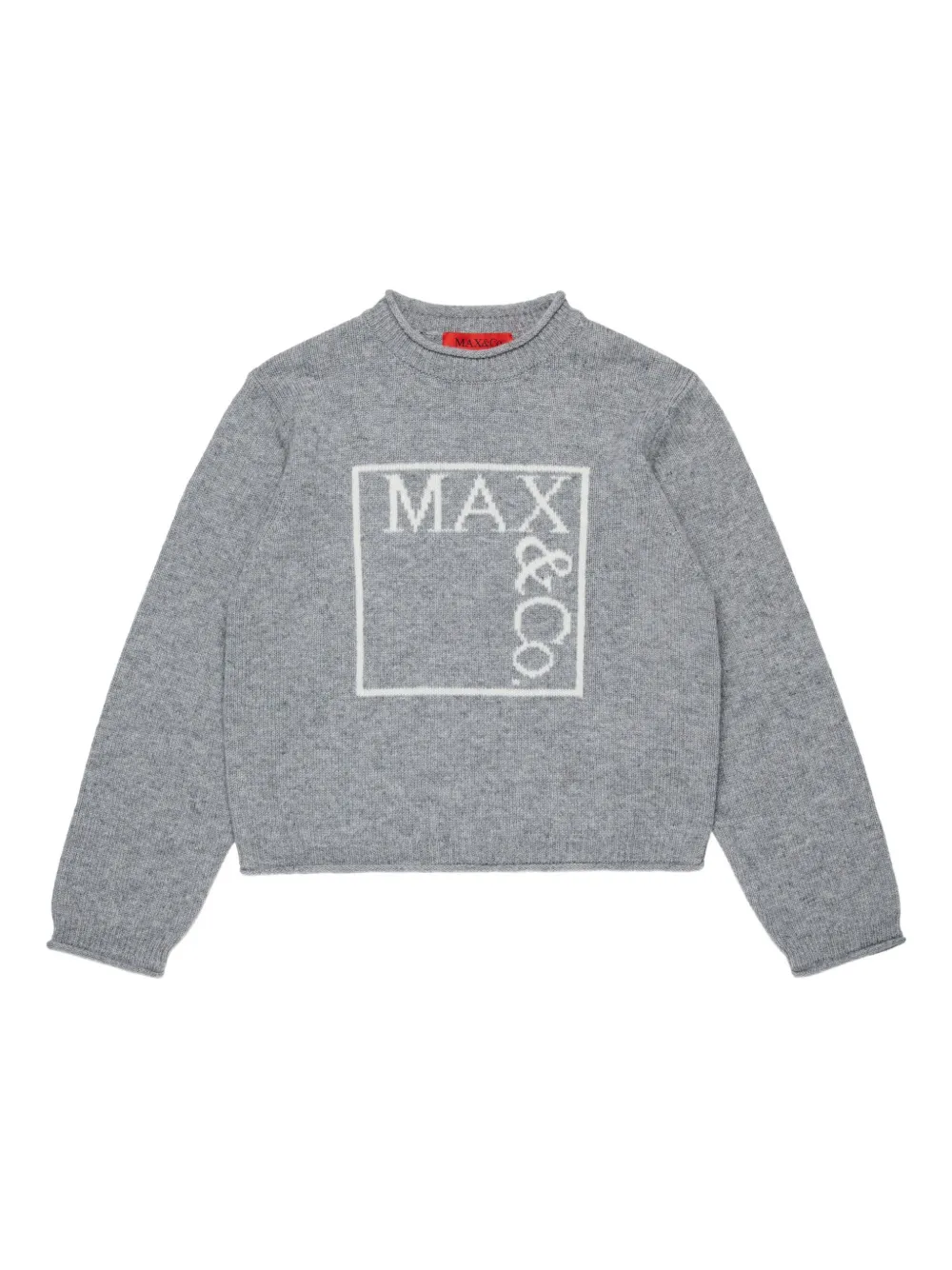 MAX&Co. Kids Trui met logo Grijs
