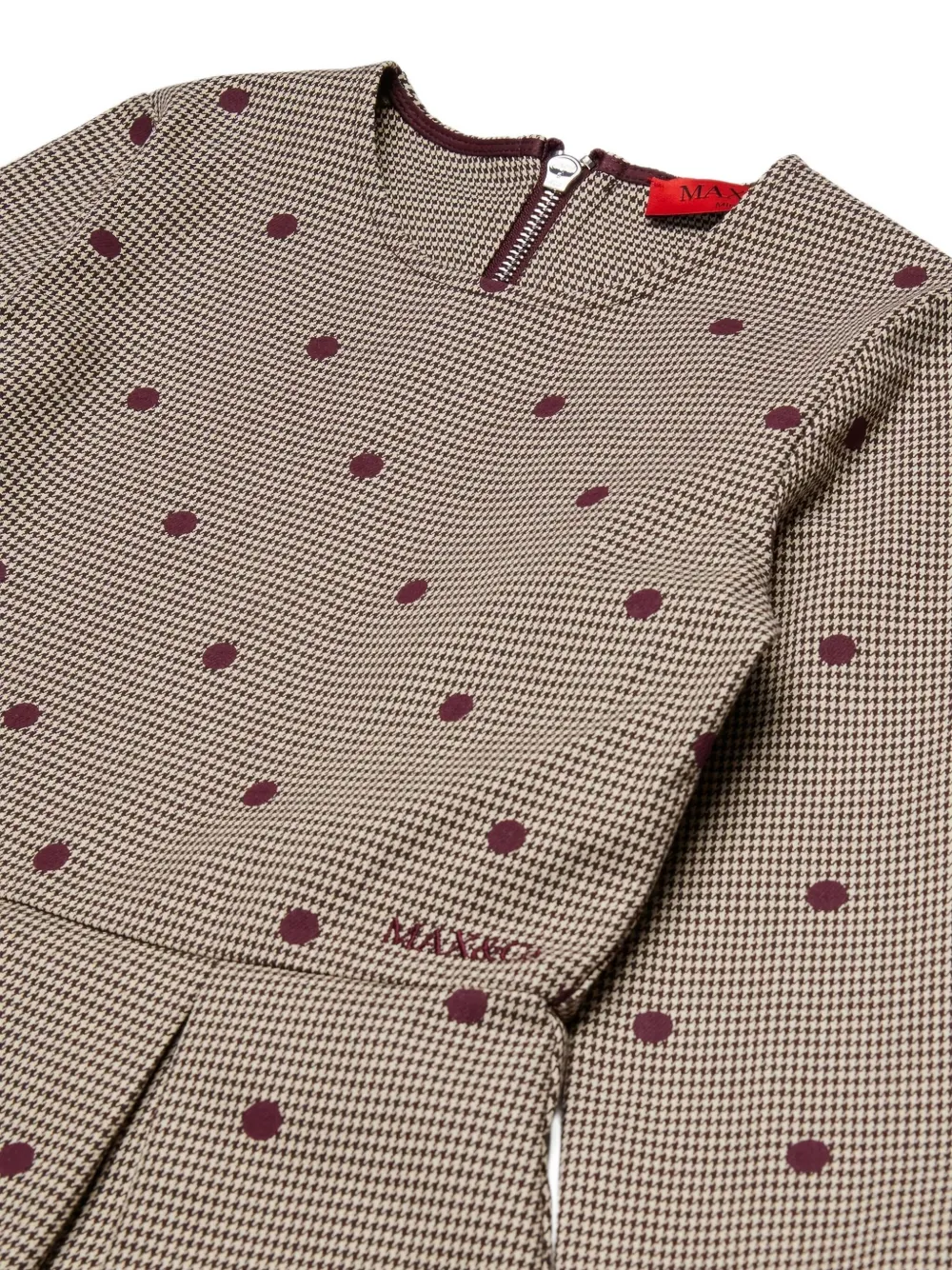 MAX&Co. Kids Jurk met stippen Bruin