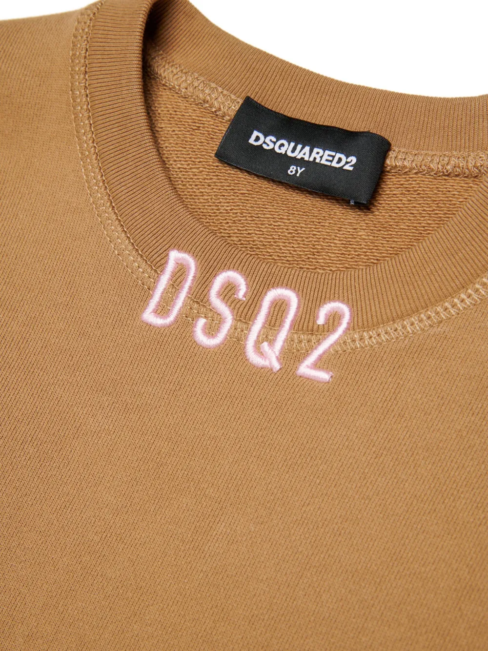 DSQUARED2 KIDS Sweater met geborduurd logo Beige