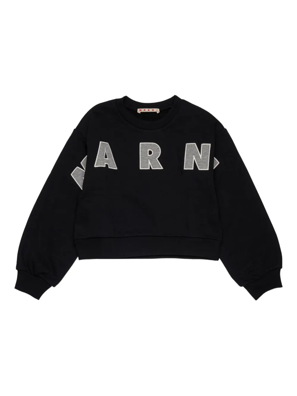Marni Kids logo-embellished sweatshirt Zwart