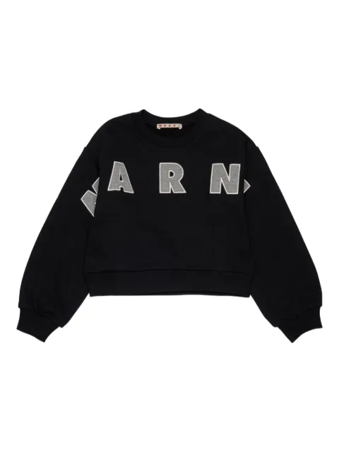 Marni Kids logo-embellished sweatshirt