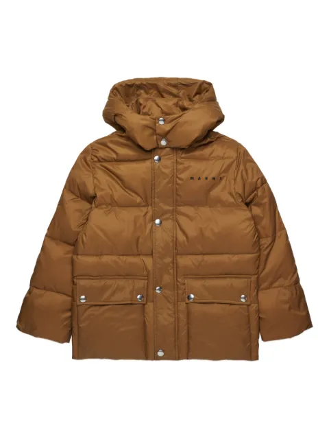 Marni Kids logo印花填充夹克