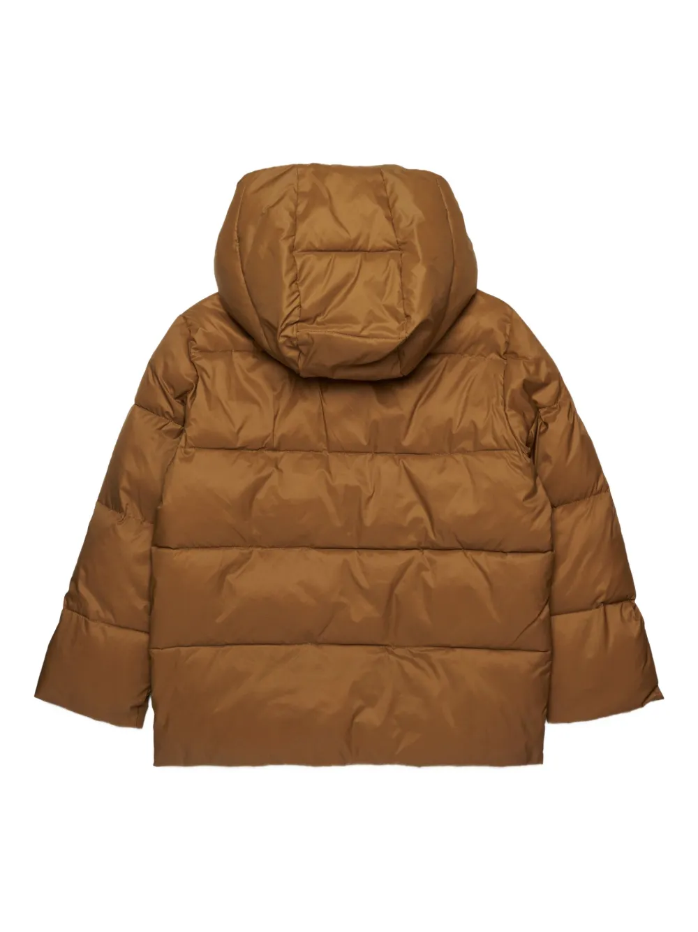 Marni Kids Gewatteerd jack met logoprint Bruin