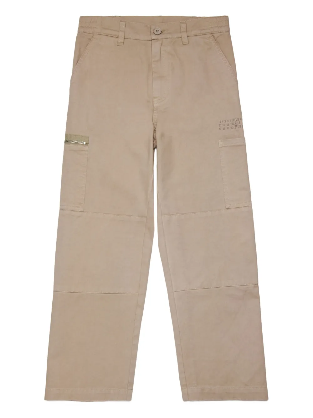 MM6 Maison Margiela Kids Katoenen broek Beige
