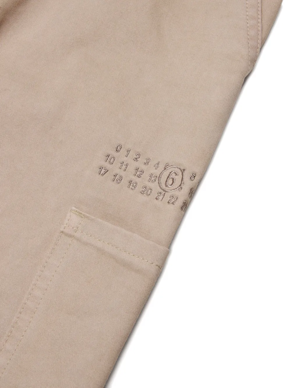 MM6 Maison Margiela Kids Katoenen broek Beige
