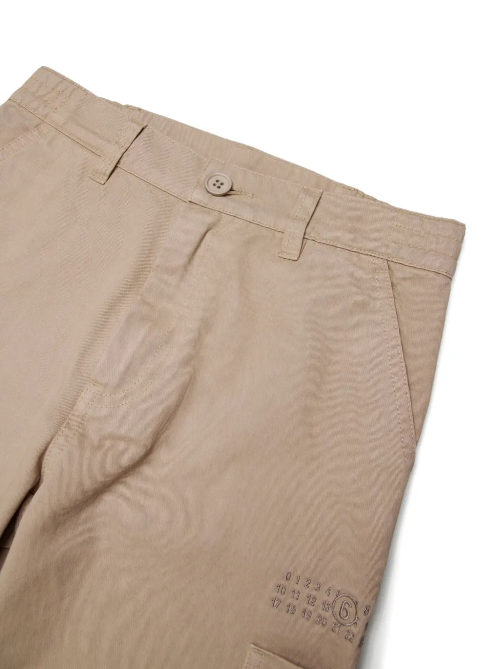 MM6 Maison Margiela Kids Katoenen broek Beige