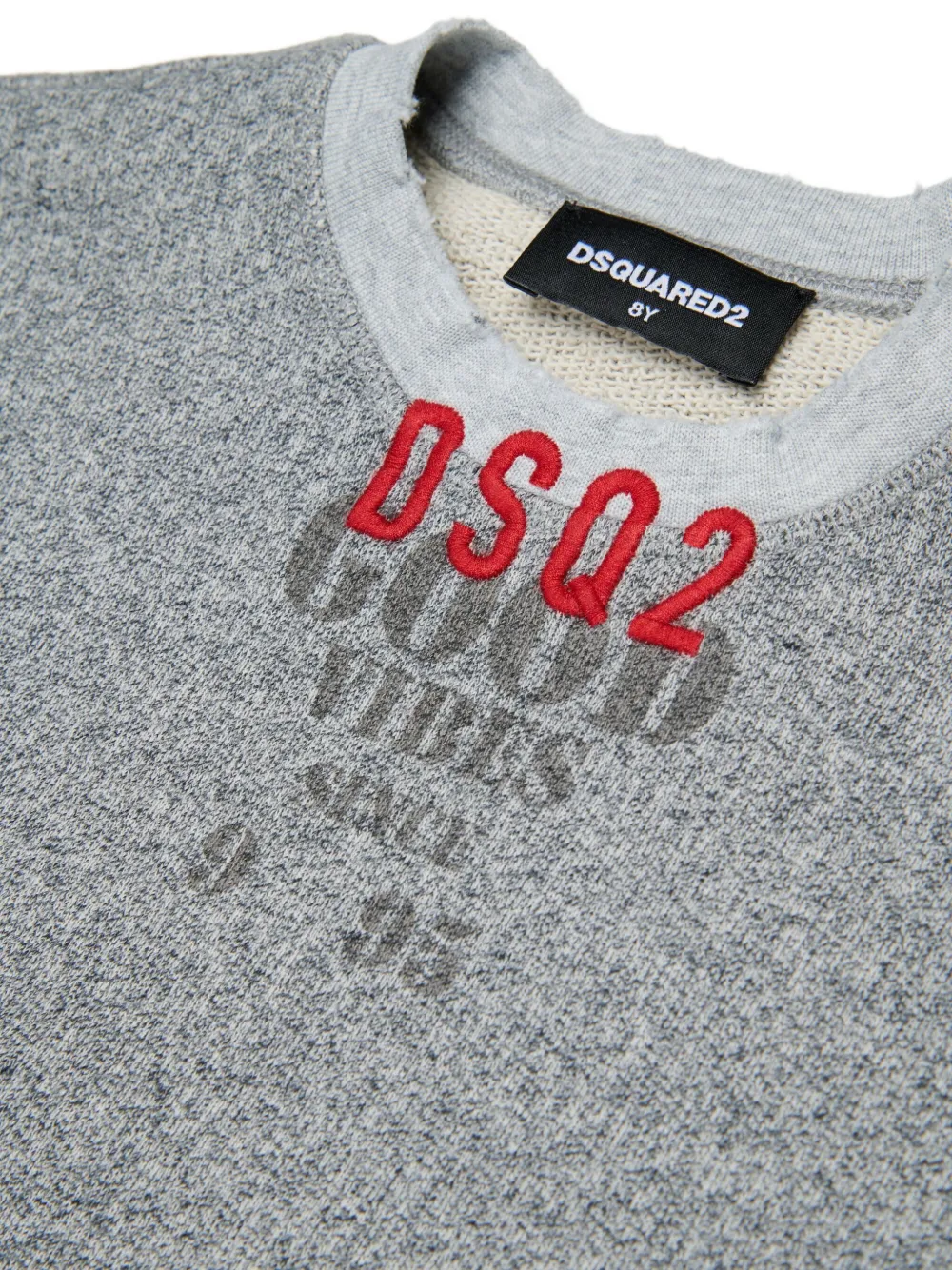 DSQUARED2 KIDS Sweater van katoen Grijs