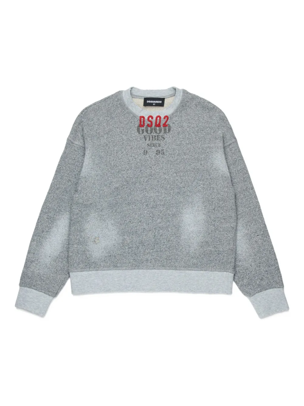 DSQUARED2 KIDS Sweater van katoen Grijs