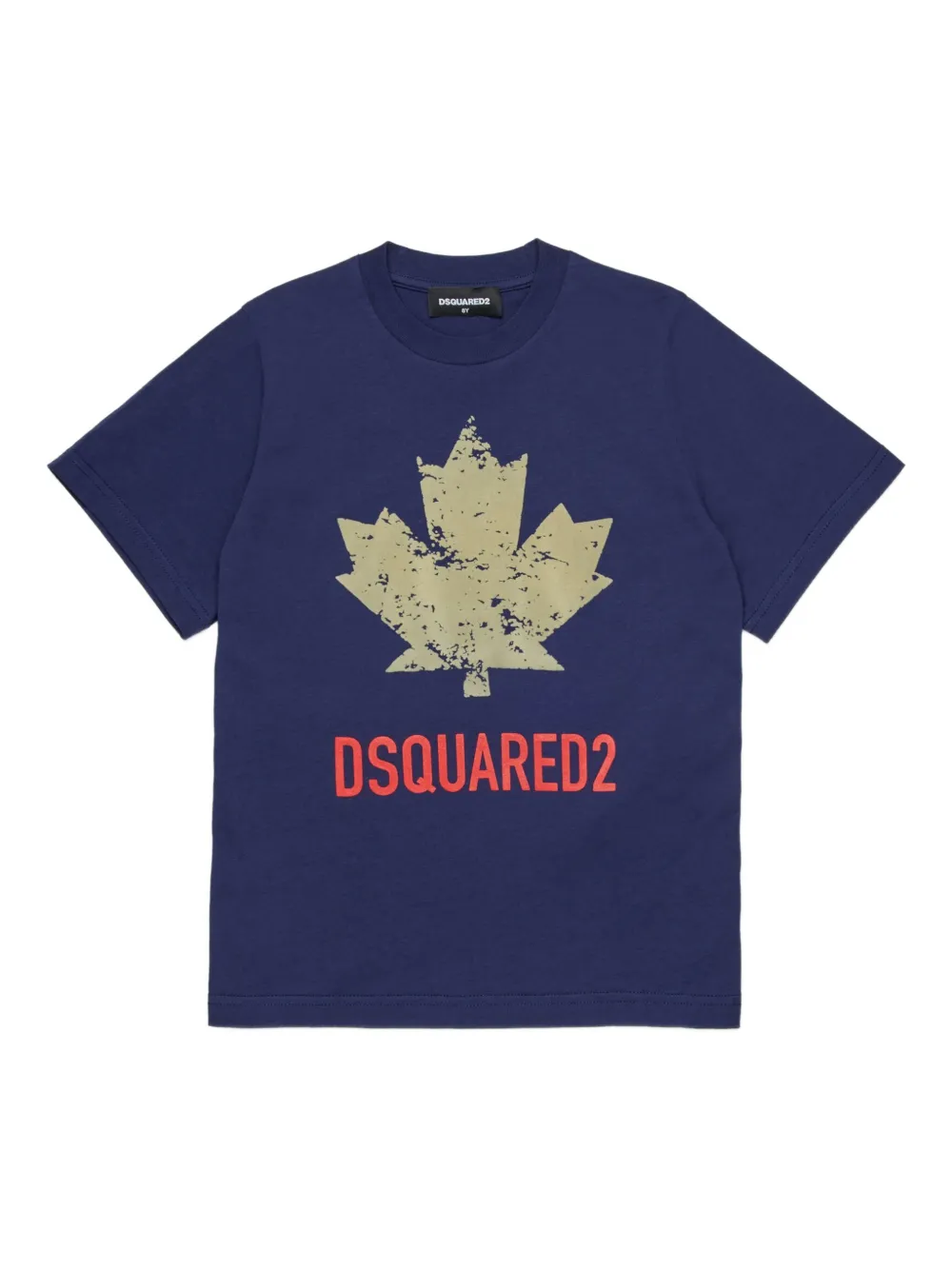 Dsquared2 Kids' Cotton T-shirt In Blue