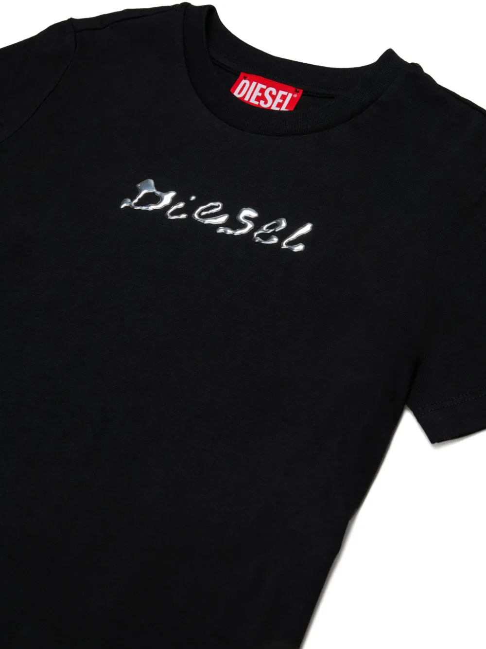 Diesel Cotton Blend T-shirt With  Print In Black