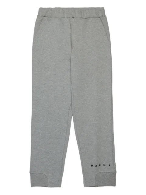Marni Kids logo-print trousers 