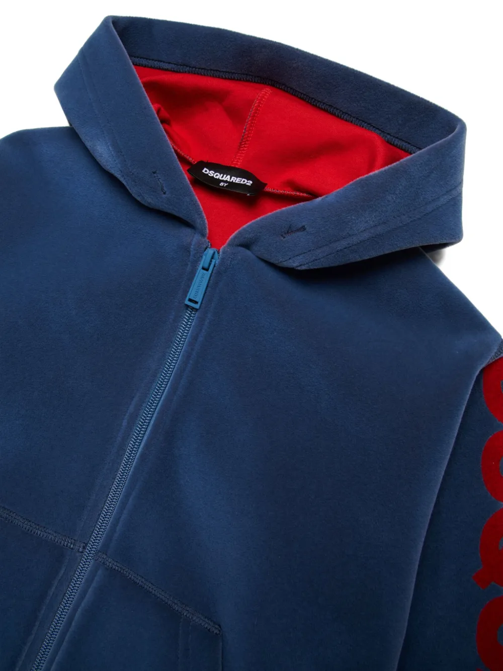 DSQUARED2 KIDS Jersey hoodie Blauw