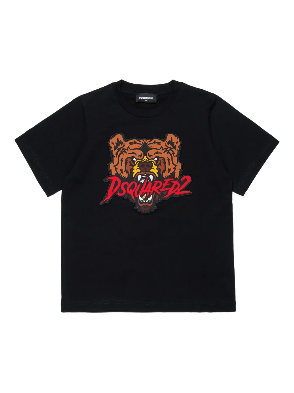 DSQUARED2 KIDS T-shirt met borduurwerk Zwart