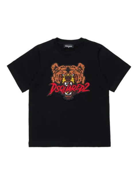 DSQUARED2 KIDS تيشيرت بزينة مطرزة