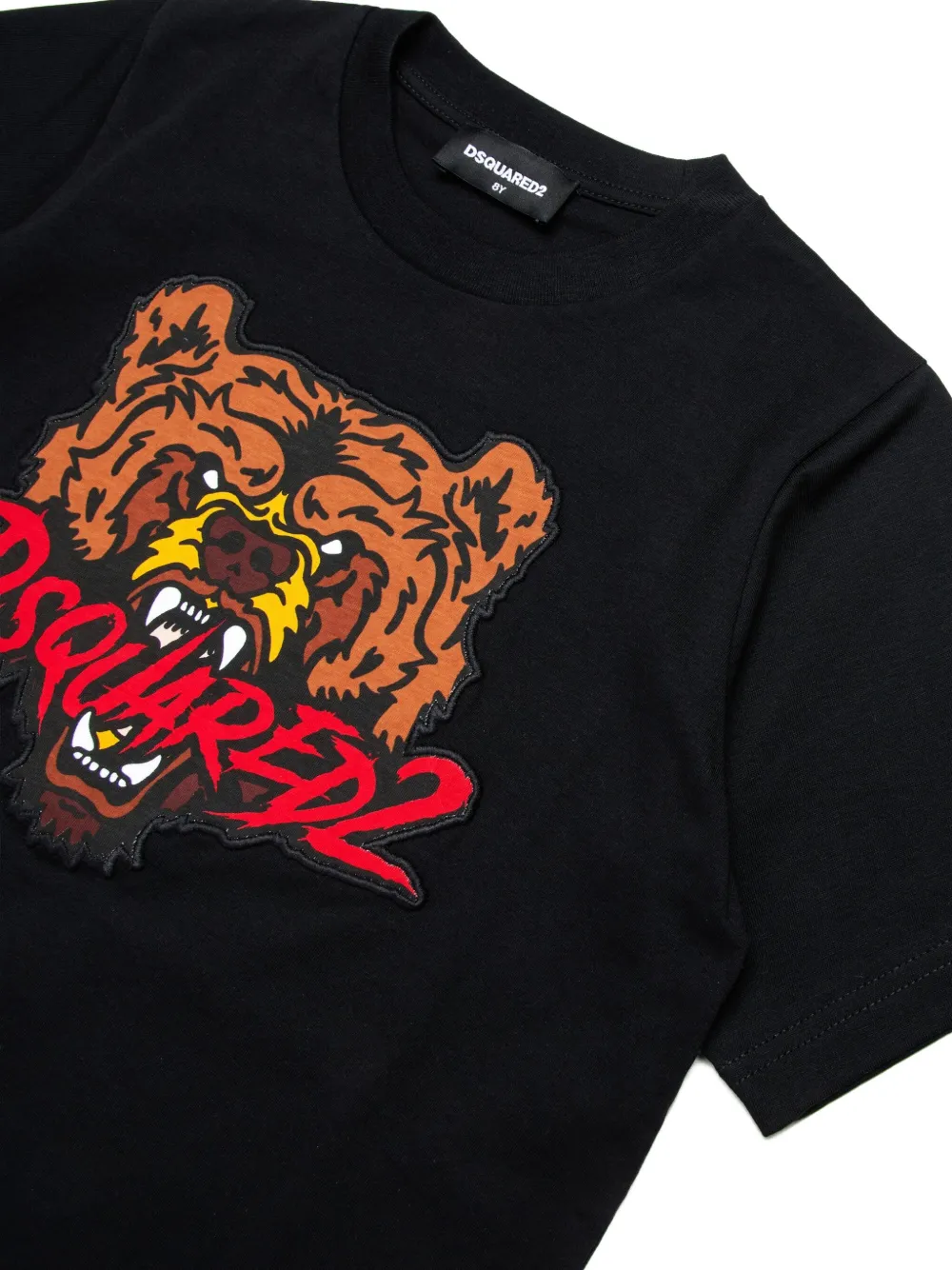 DSQUARED2 KIDS T-shirt met borduurwerk Zwart