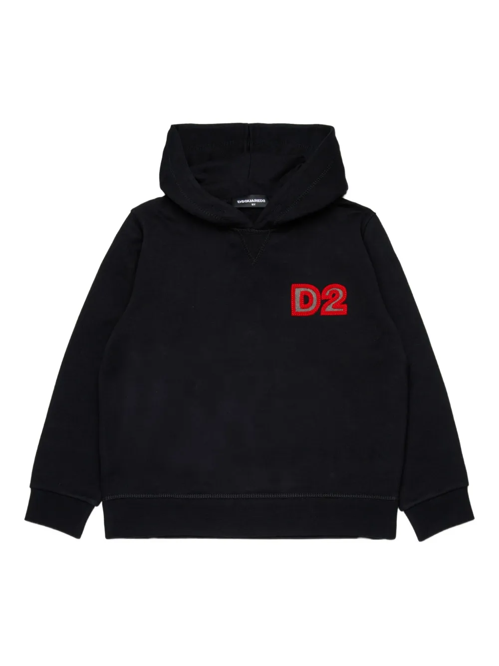 DSQUARED2 KIDS Hoodie met logopatch Zwart