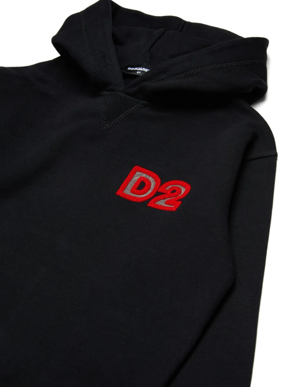 DSQUARED2 KIDS Hoodie met logopatch Zwart