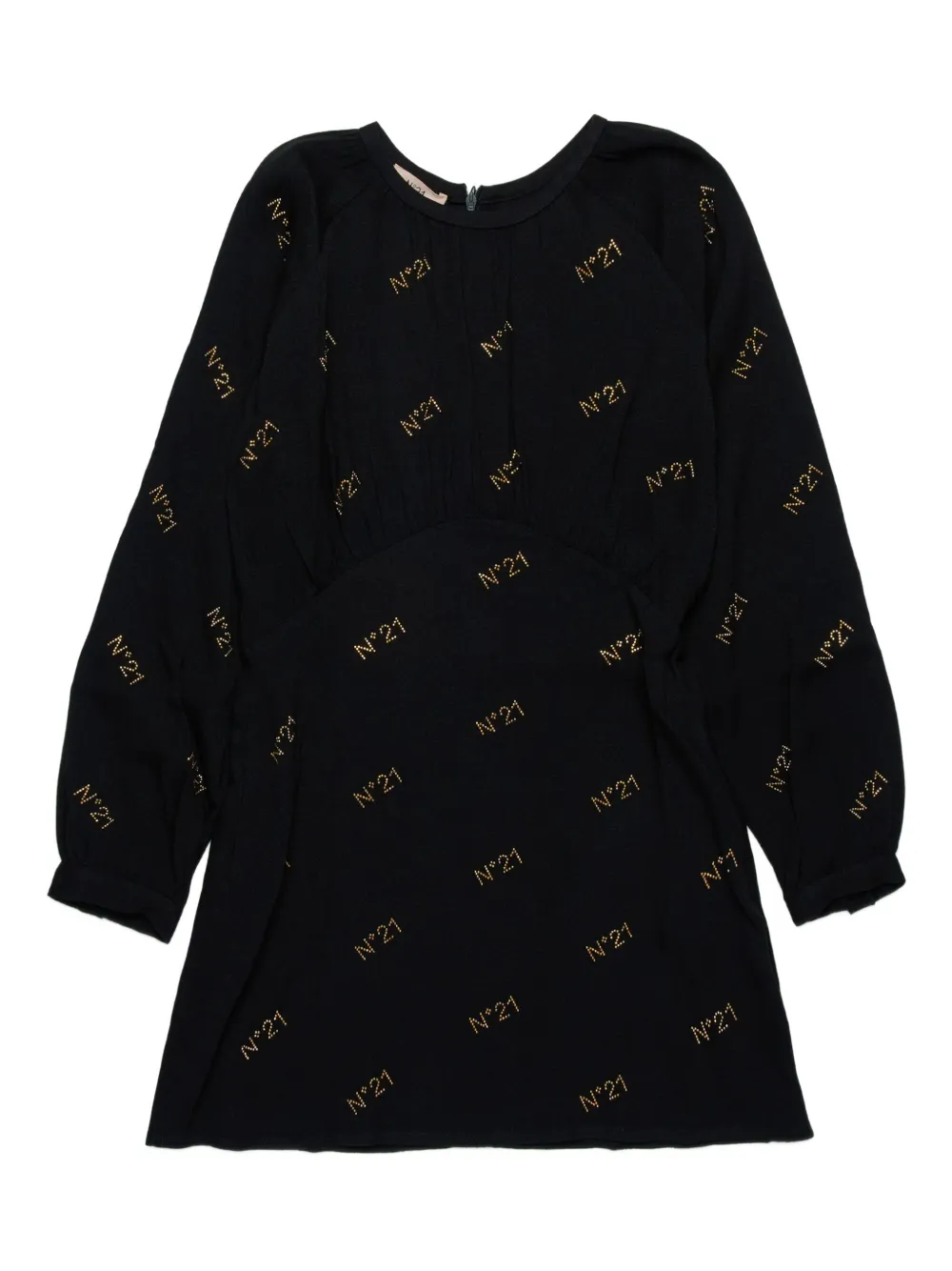 Nº21 Kids D140F jurk Zwart