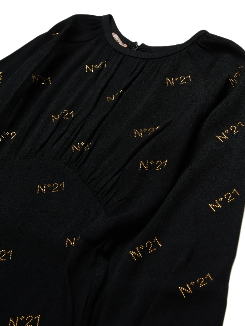 Nº21 Kids D140F jurk Zwart