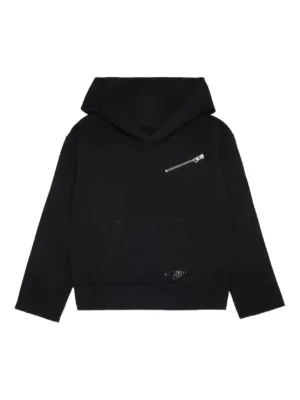 MM6 Maison Margiela Kids ロゴ パーカー | ブラック | FARFETCH JP