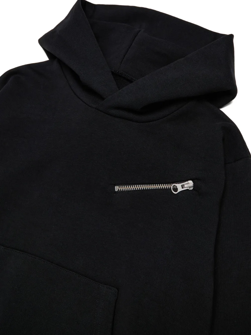 MM6 Maison Margiela Kids zip-pocket hoodie Zwart