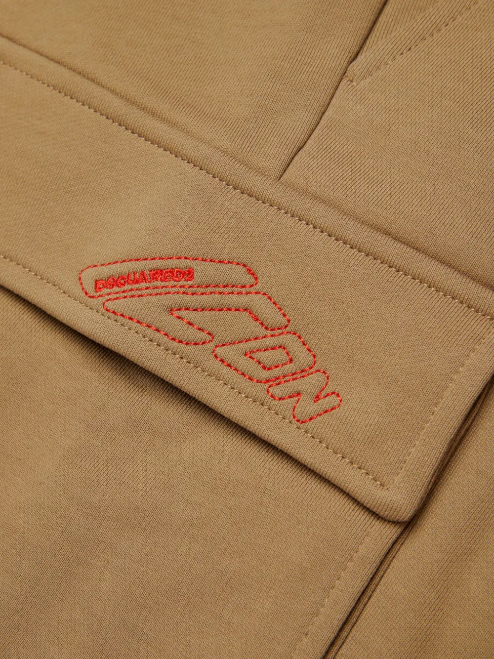 DSQUARED2 KIDS Katoenen trainingsbroek Beige