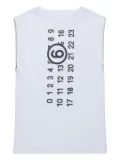 MM6 Maison Margiela Kids numbers-motif dress - White