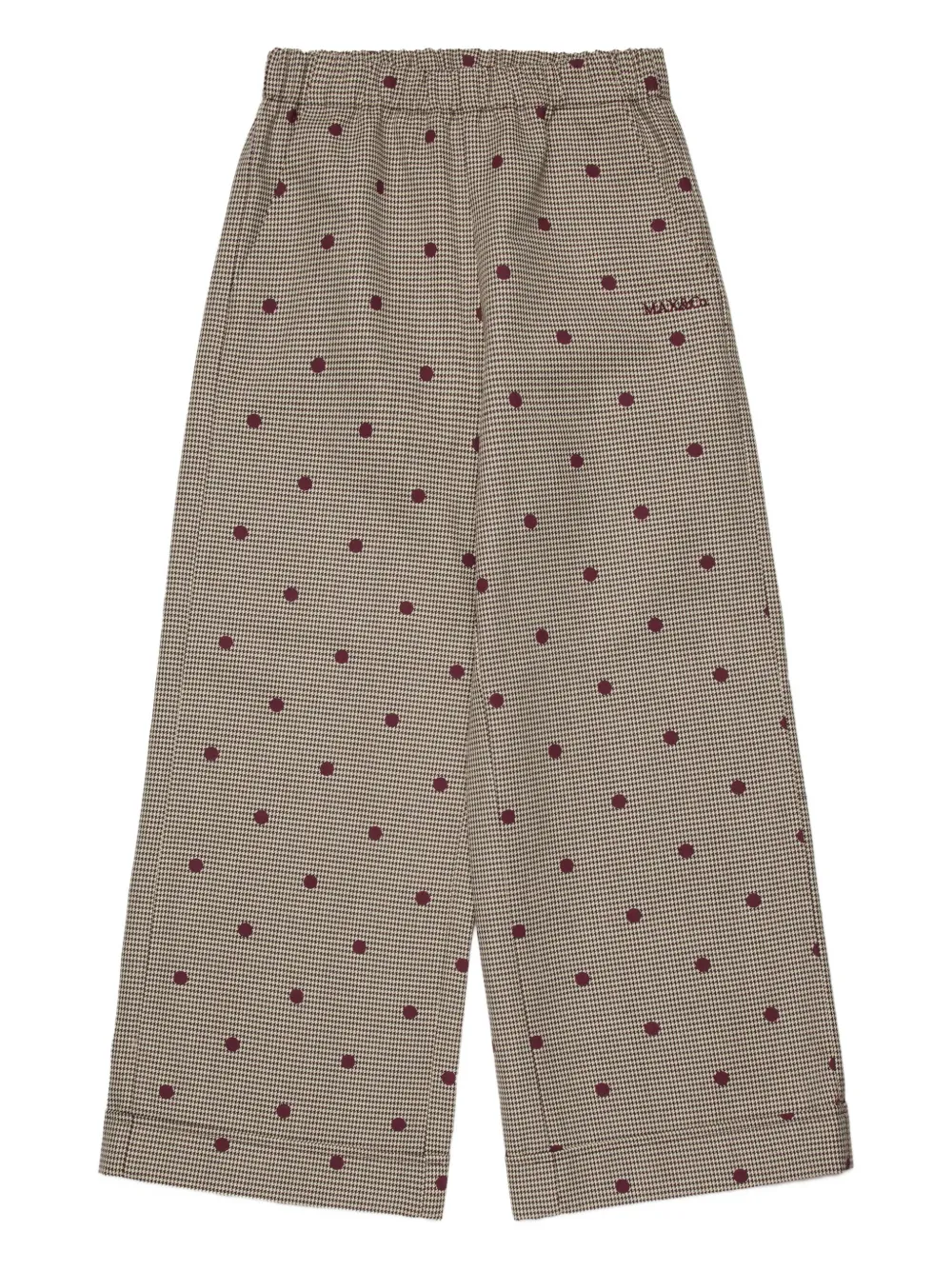 MAX&Co. Kids Geruite broek Bruin