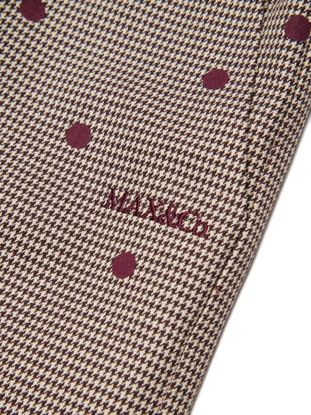 MAX&Co. Kids Geruite broek Bruin