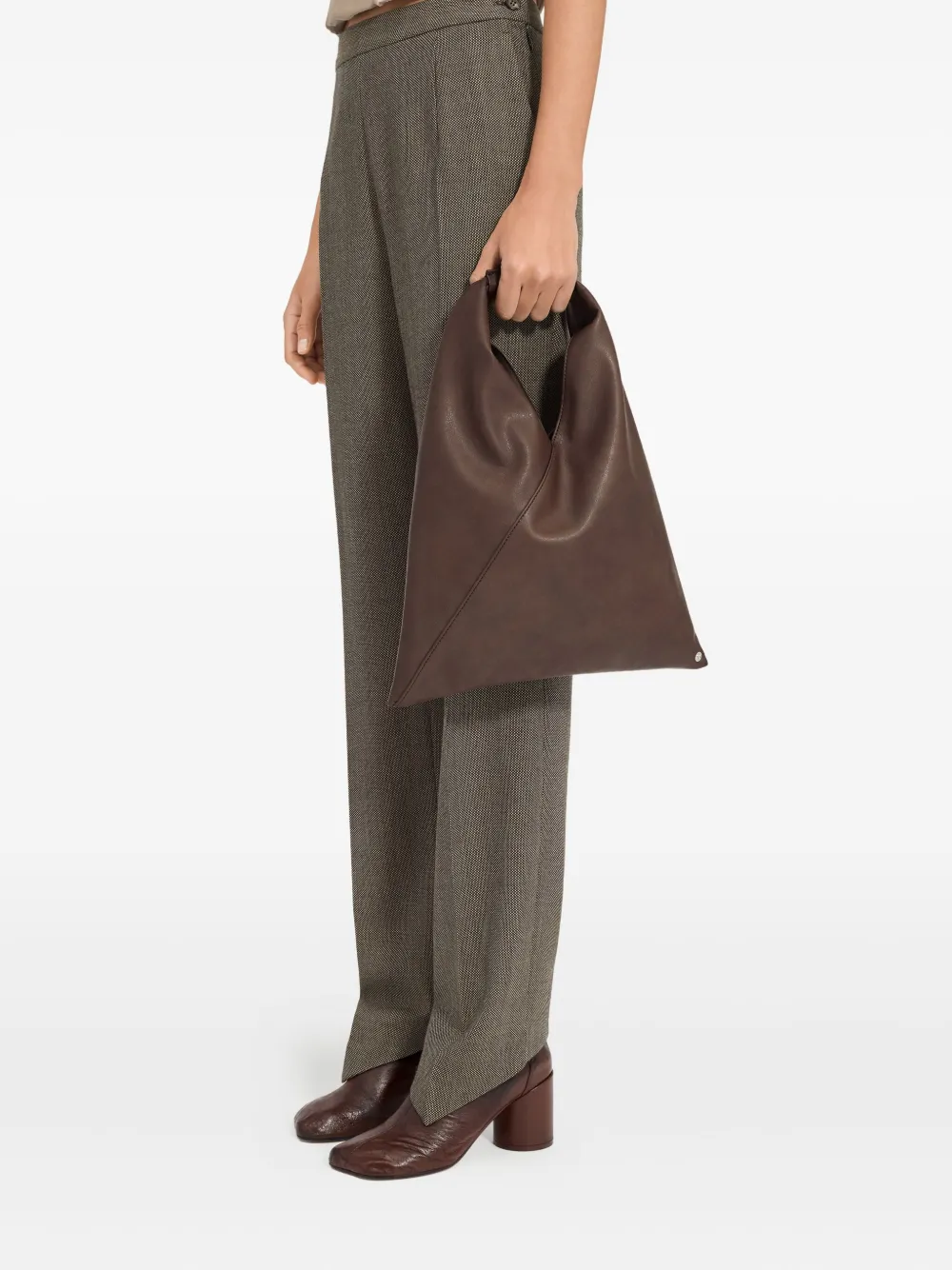 MM6 Maison Margiela Japanese kleine shopper - Bruin