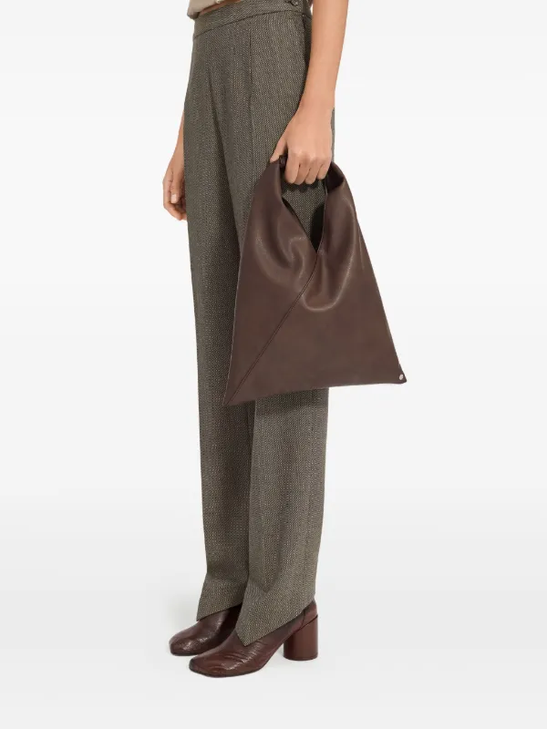 MM6 Maison Margiela Bolsa Tote Japanese Pequena | Marrom | FARFETCH BR
