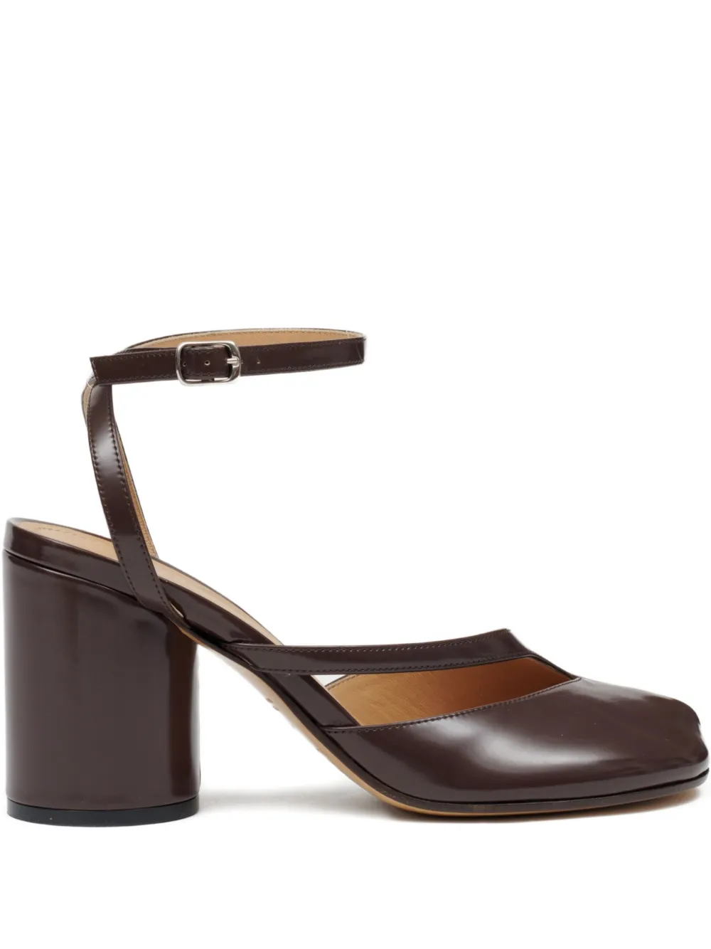 Maison Margiela 80mm Tabi pumps Brown