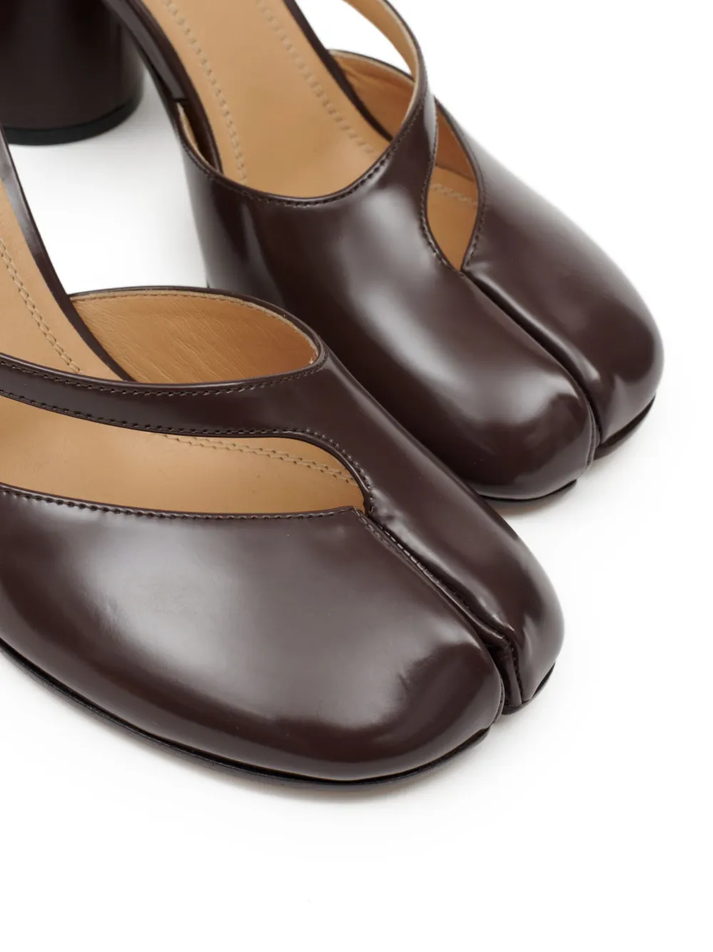 Maison Margiela 80mm Tabi pumps Brown