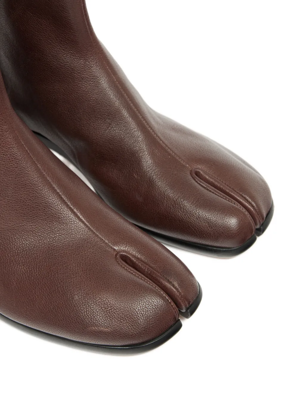 Maison Margiela Tabi Ankle Boots In Brown