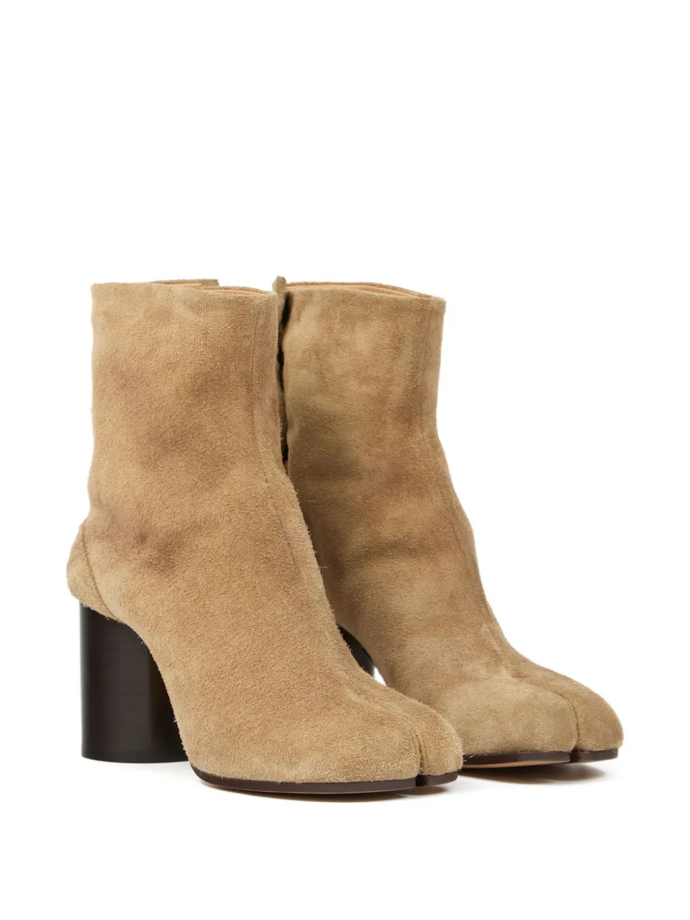 Maison Margiela Tabi suede ankle boots Brown