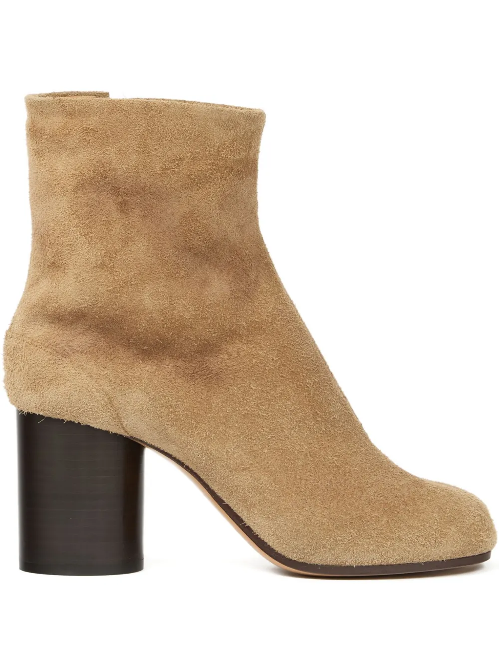 Maison Margiela Tabi suede ankle boots Brown